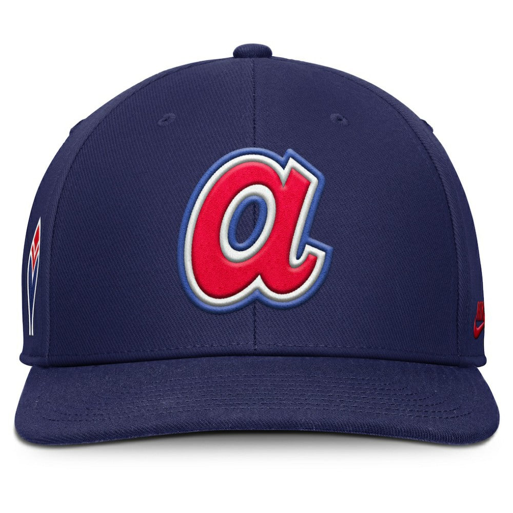Atlanta Braves Pro Performance Snapback Hat - Navy | Nike
