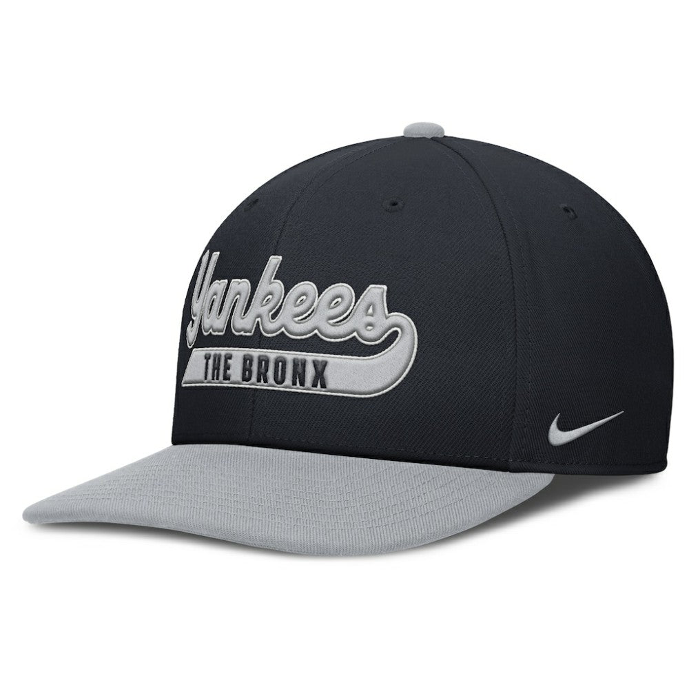 New York Yankees Pro Performance Snapback Hat - Navy/Gray | Nike