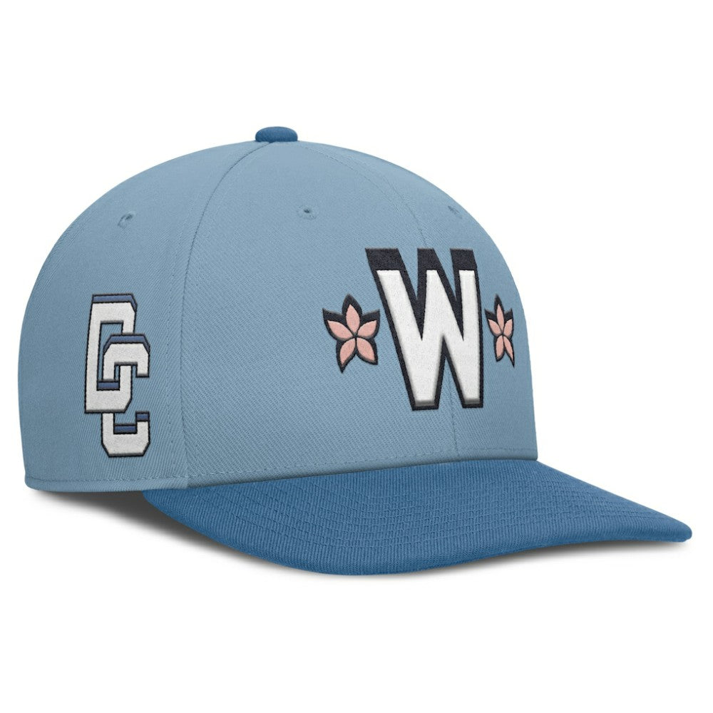Washington Nationals 2025 City Connect Pro Performance Snapback Hat - Light Blue/Blue | Nike