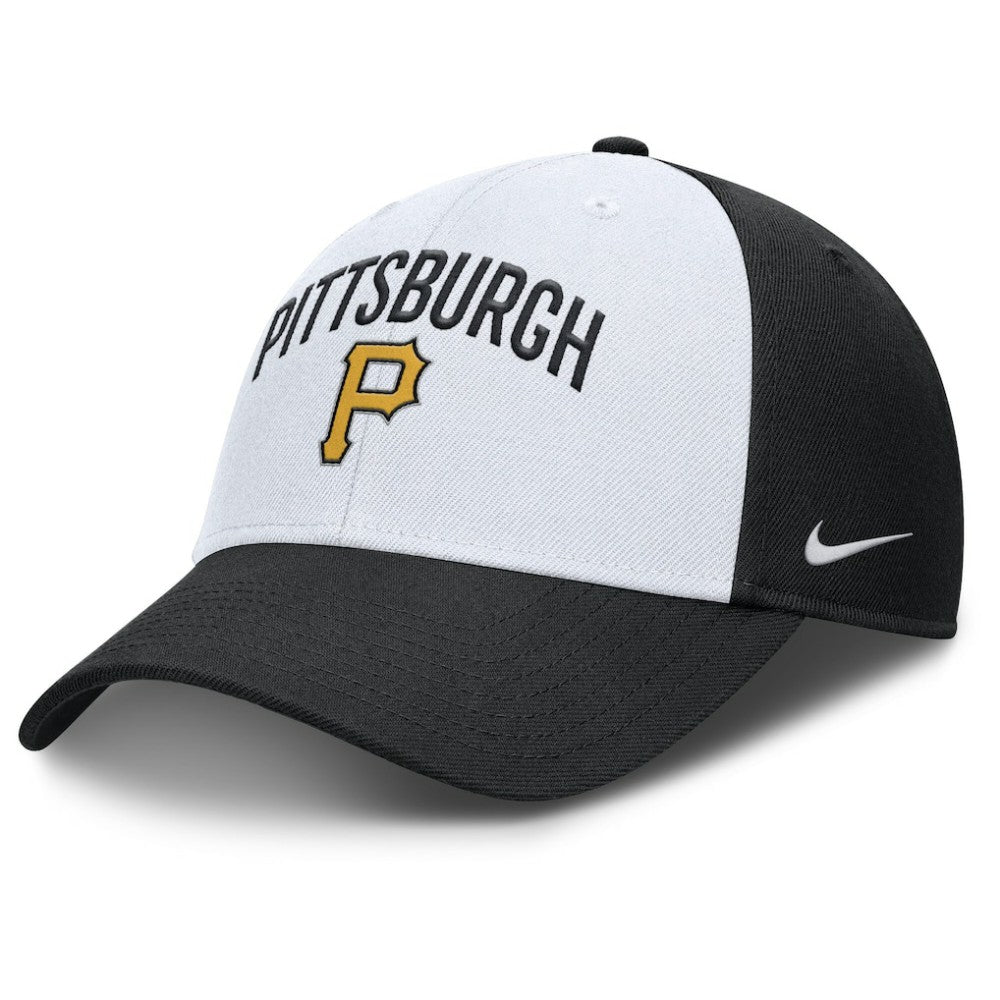 Pittsburgh Pirates Club Performance Adjustable Hat - White/Black | Nike