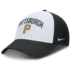 Pittsburgh Pirates Club Performance Adjustable Hat - White/Black | Nike