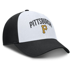 Pittsburgh Pirates Club Performance Adjustable Hat - White/Black | Nike