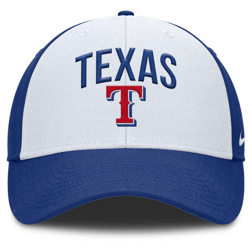Texas Rangers Club Performance Adjustable Hat - White/Royal | Nike