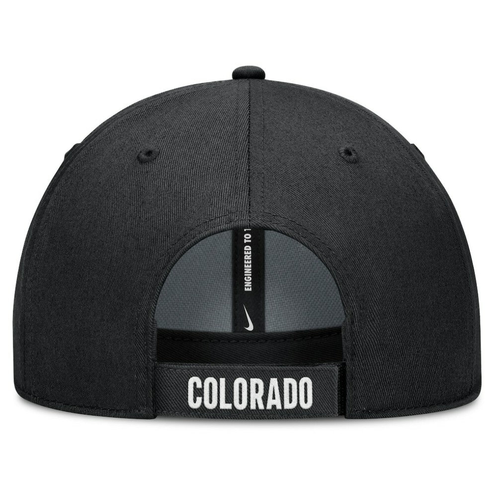 Colorado Rockies Club Performance Adjustable Hat - White/Black | Nike