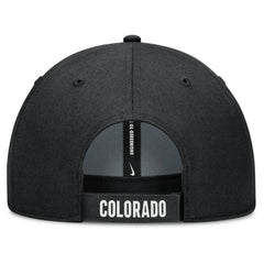 Colorado Rockies Club Performance Adjustable Hat - White/Black | Nike