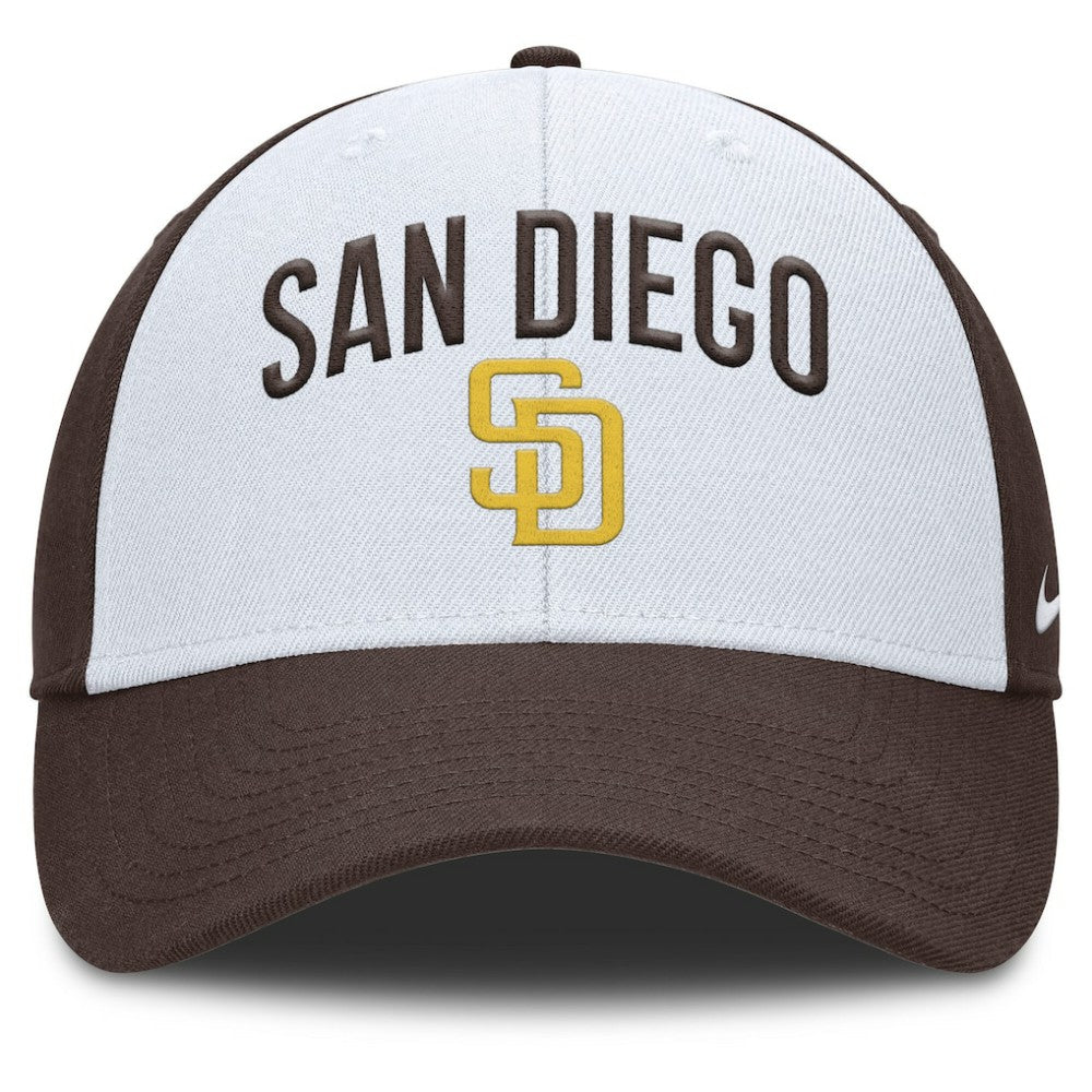 San Diego Padres Club Performance Adjustable Hat - White/Brown | Nike