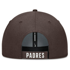 San Diego Padres Club Performance Adjustable Hat - White/Brown | Nike