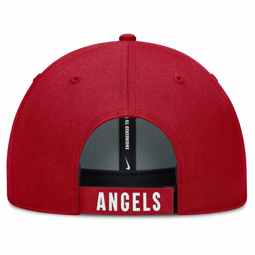 Los Angeles Angels Club Performance Adjustable Hat - White/Red | Nike