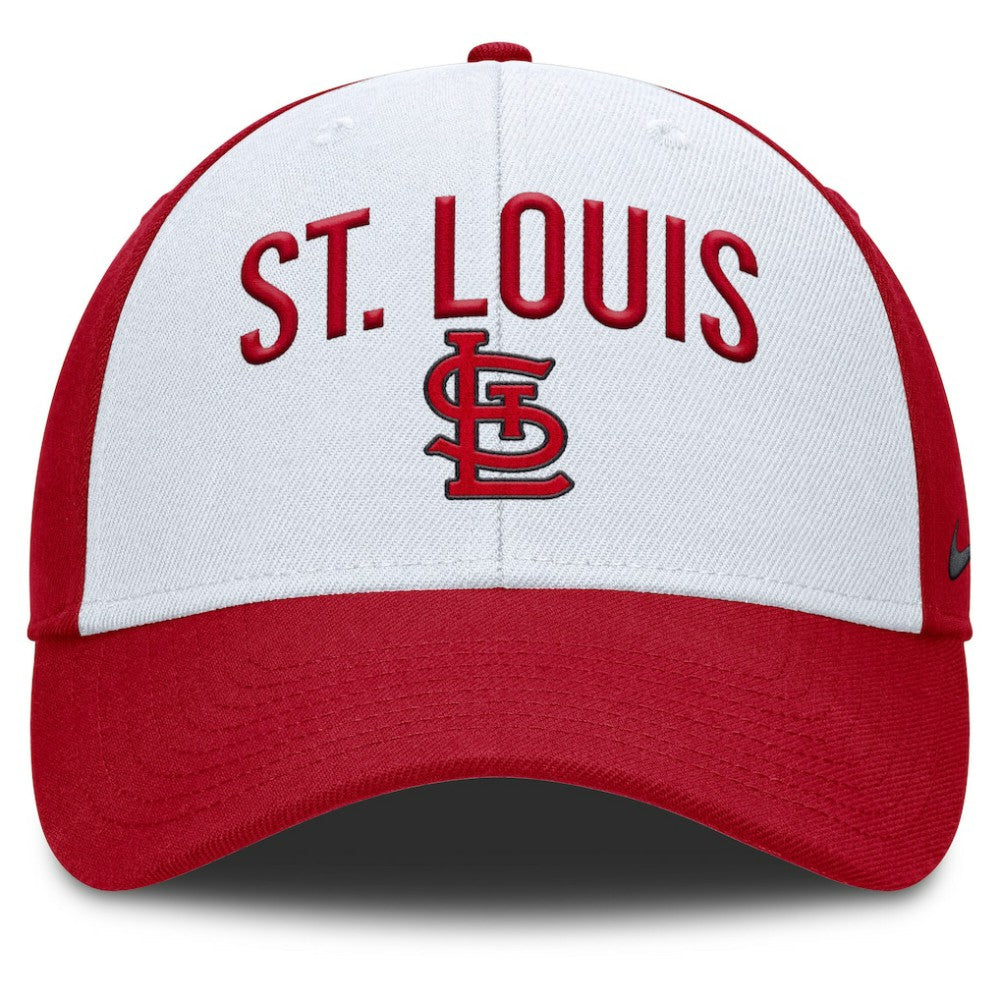 St. Louis Cardinals Club Performance Adjustable Hat - White/Red | Nike