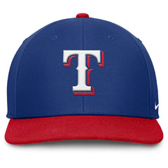 Texas Rangers Pro Performance Snapback Hat - Royal/Red | Nike