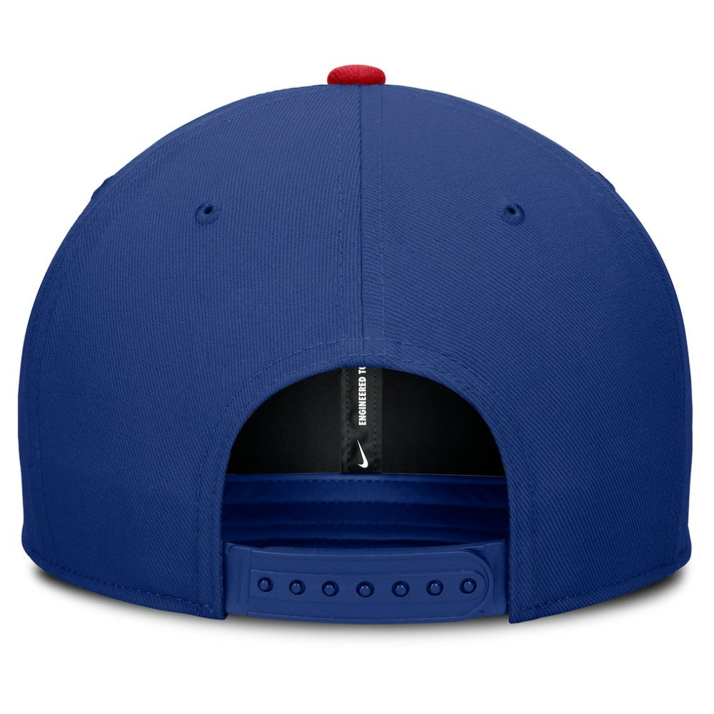 Texas Rangers Pro Performance Snapback Hat - Royal/Red | Nike