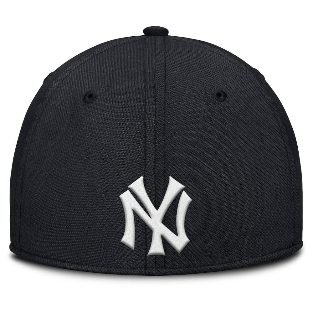 New York Yankees Rise Swoosh Performance Flex Hat - Gray/Navy | Nike