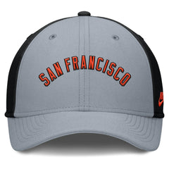 San Francisco Giants Rise Swoosh Performance Flex Hat - Gray/Black | Nike