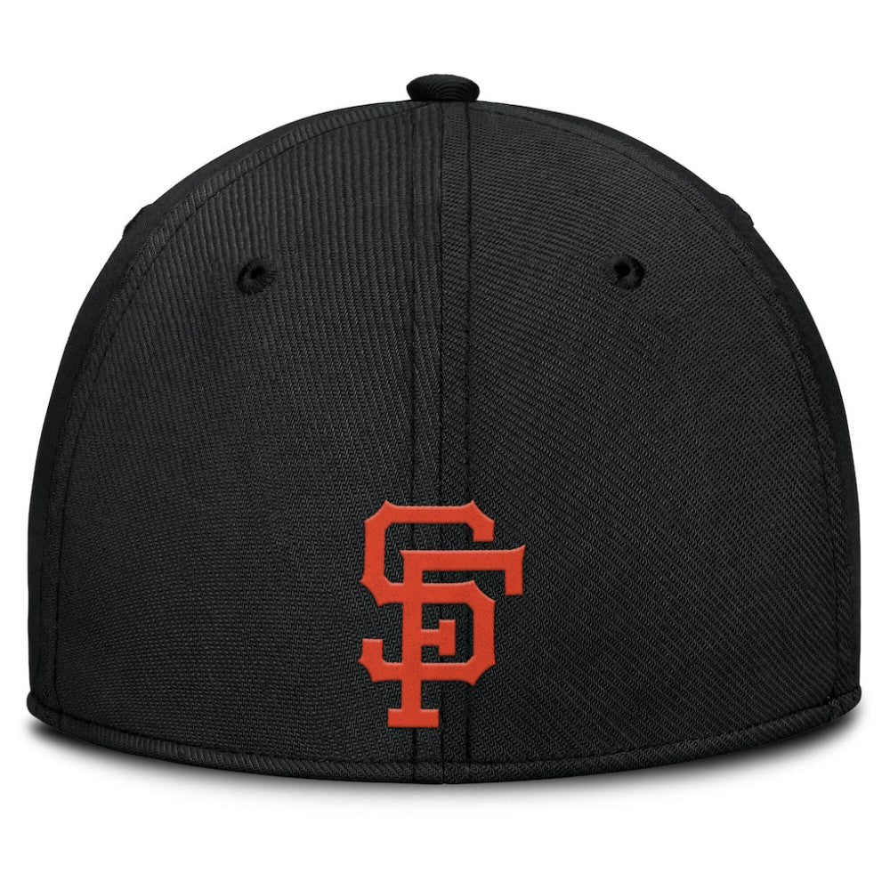 San Francisco Giants Rise Swoosh Performance Flex Hat - Gray/Black | Nike