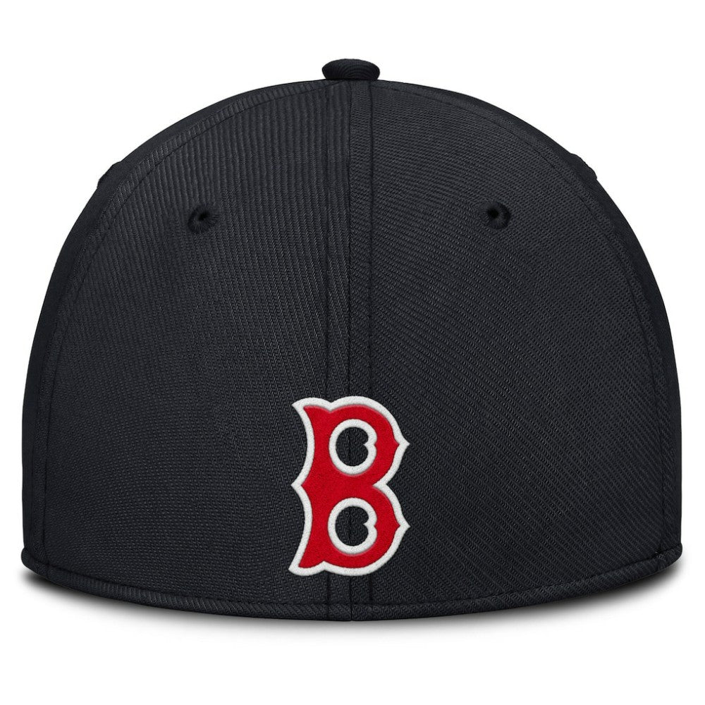 Boston Red Sox Rise Swoosh Performance Flex Hat - Gray/Navy | Nike