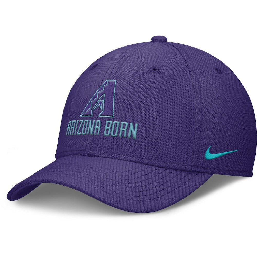 Arizona Diamondbacks 2025 City Connect Rise Swoosh Performance Flex Hat - Purple | Nike