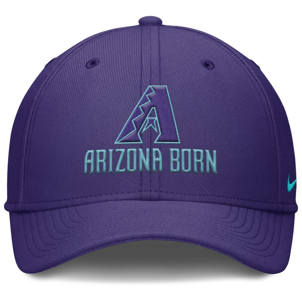 Arizona Diamondbacks 2025 City Connect Rise Swoosh Performance Flex Hat - Purple | Nike