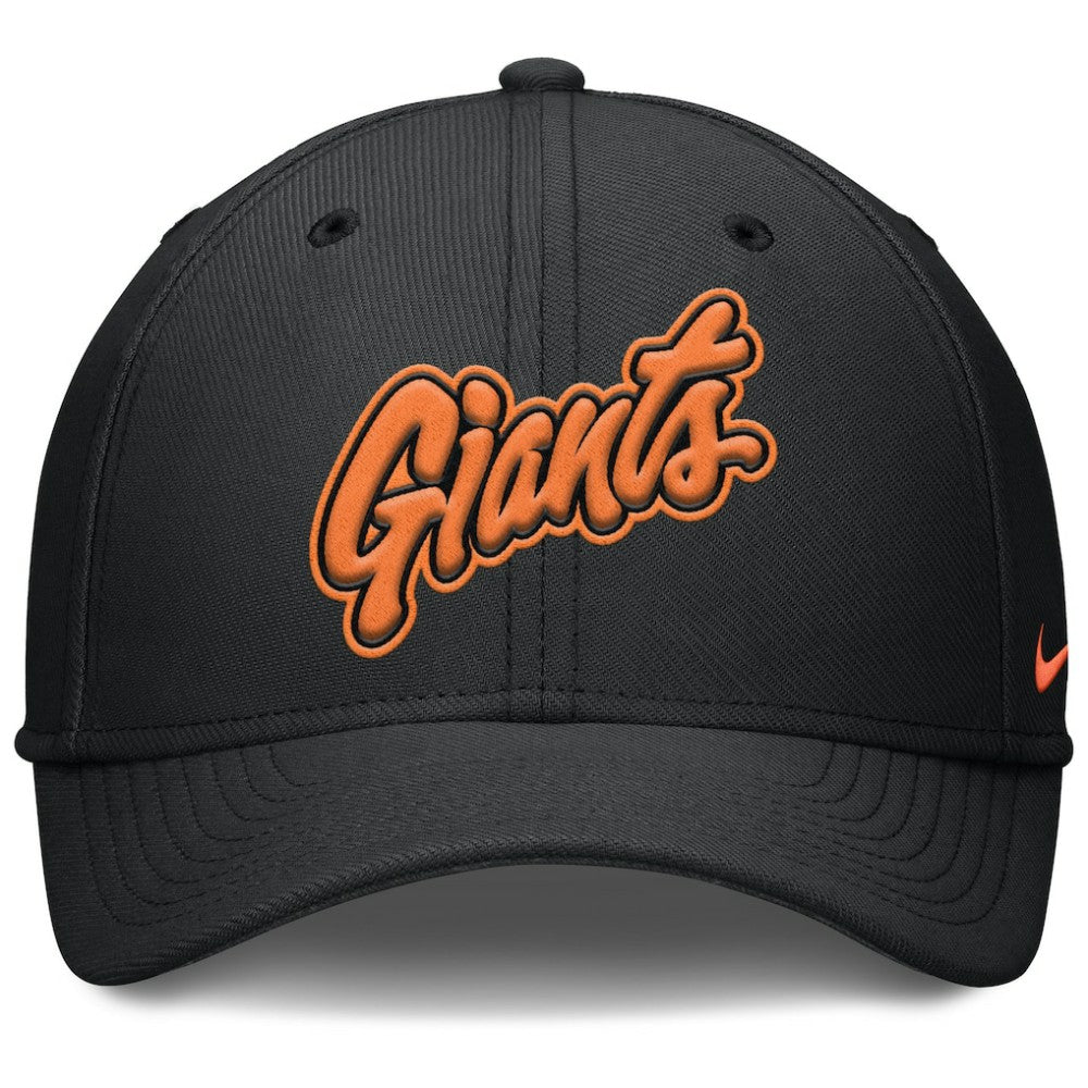 San Francisco Giants 2025 City Connect Rise Swoosh Performance Flex Hat - Black | Nike