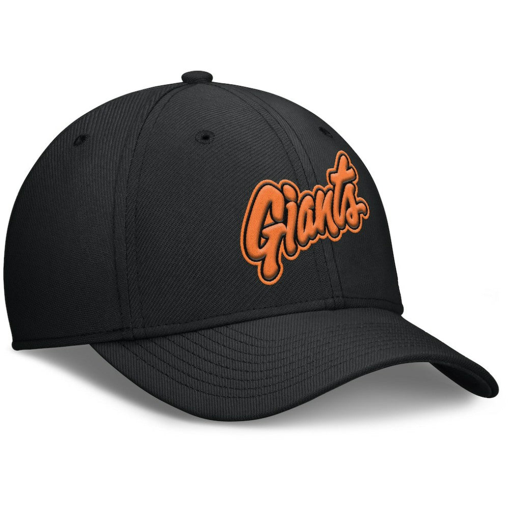 San Francisco Giants 2025 City Connect Rise Swoosh Performance Flex Hat - Black | Nike