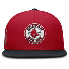 Boston Red Sox Cooperstown Two-Tone Dri-FIT Round Bill True Fitted Hat - Red | Nike