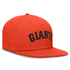 San Francisco Giants Wordmark Dri-FIT Round Bill True Fitted Hat - Orange | Nike