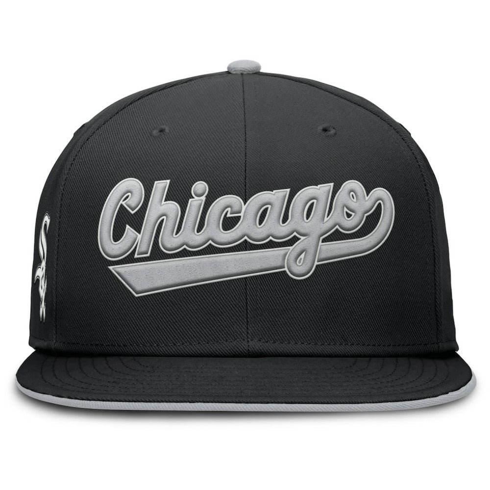 Chicago White Sox Primetime Dri-FIT Round Bill True Fitted Hat - Black | Nike