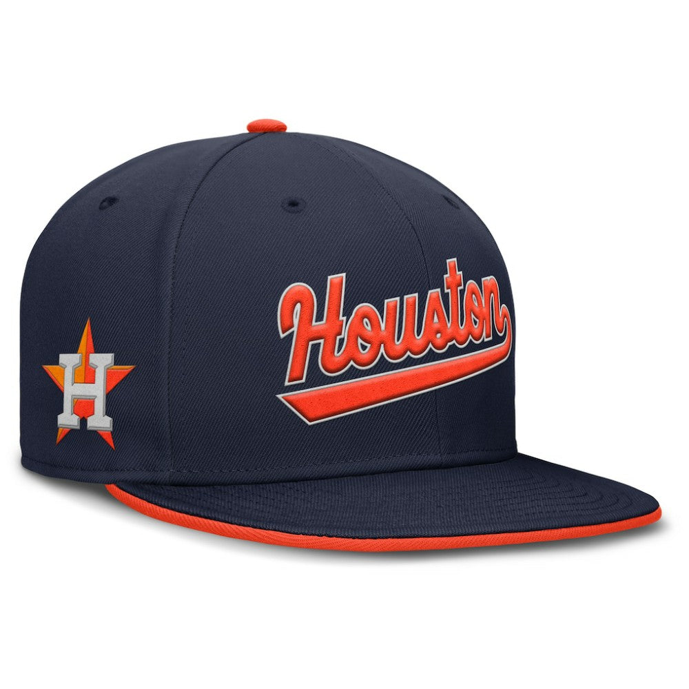 Houston Astros Primetime Dri-FIT Round Bill True Fitted Hat - Navy | Nike