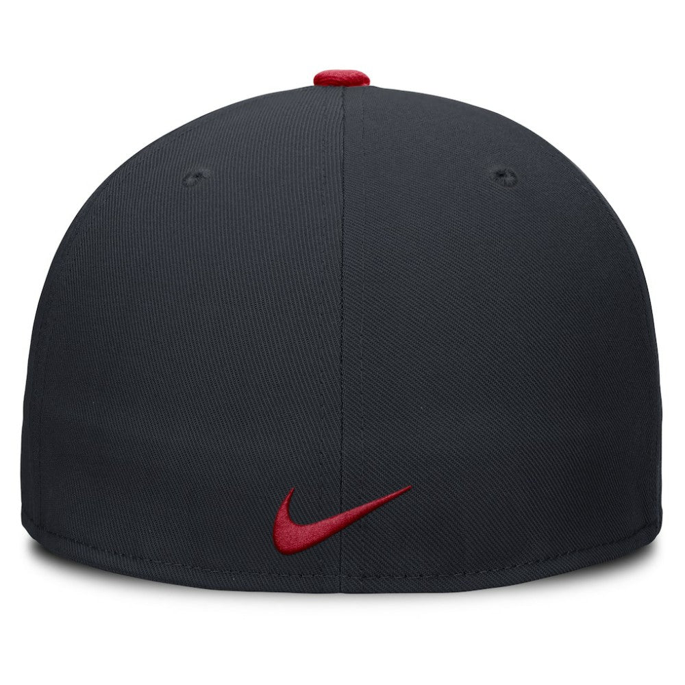 Atlanta Braves Primetime Dri-FIT Round Bill True Fitted Hat - Navy | Nike
