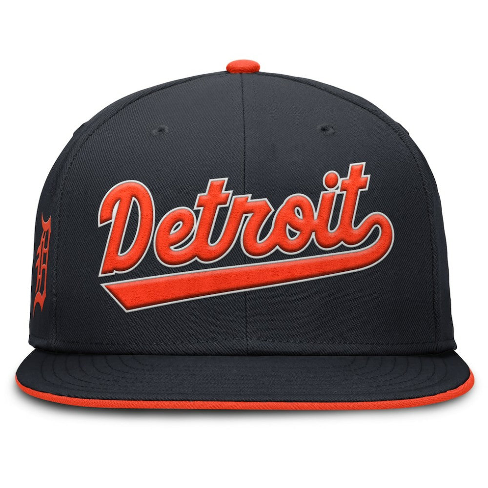 Detroit Tigers Primetime Dri-FIT Round Bill True Fitted Hat - Navy | Nike