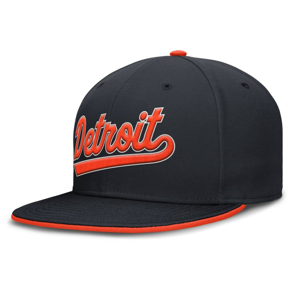 Detroit Tigers Primetime Dri-FIT Round Bill True Fitted Hat - Navy | Nike