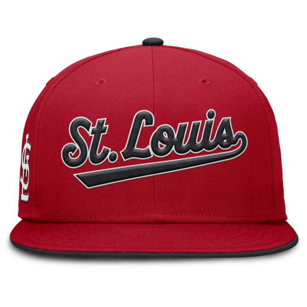 St. Louis Cardinals Primetime Dri-FIT Round Bill True Fitted Hat - Red | Nike