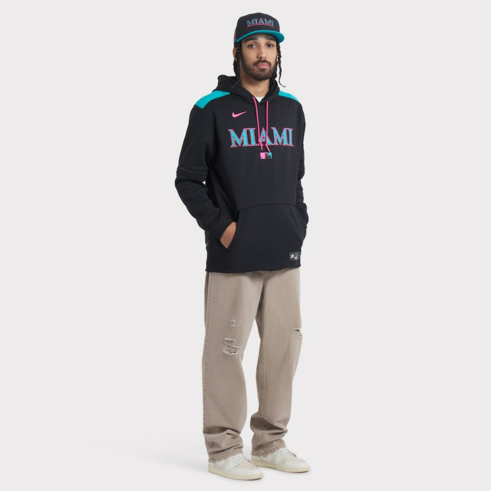 Miami Marlins 2025 City Connect Performance Fitted Hat - Black | Nike