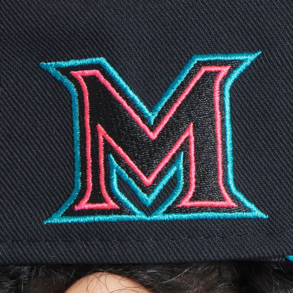 Miami Marlins 2025 City Connect Performance Fitted Hat - Black | Nike
