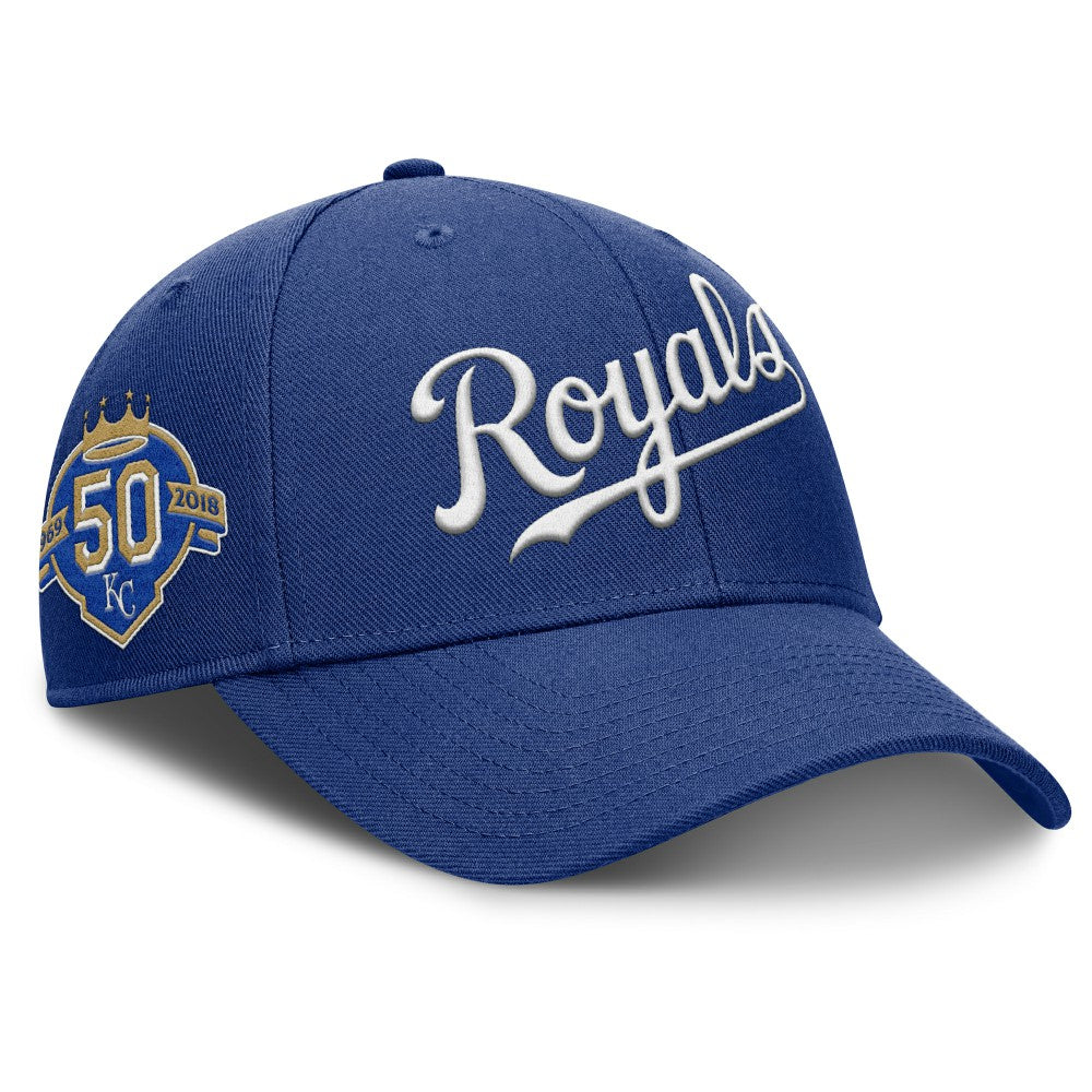 Kansas City Royals Rise Gaberdine Adjustable Hat - Royal | Nike