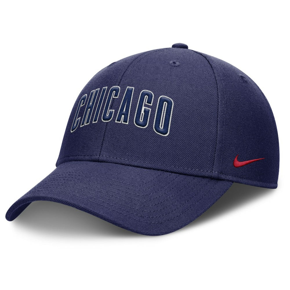 Chicago Cubs Rise Gaberdine Adjustable Hat - Navy | Nike