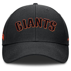 San Francisco Giants Rise Gaberdine Adjustable Hat - Black | Nike