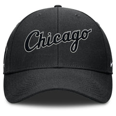 Chicago White Sox Rise Gaberdine Adjustable Hat - Black | Nike