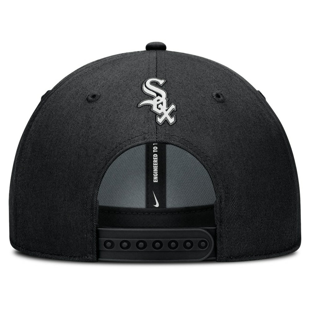 Chicago White Sox Rise Gaberdine Adjustable Hat - Black | Nike