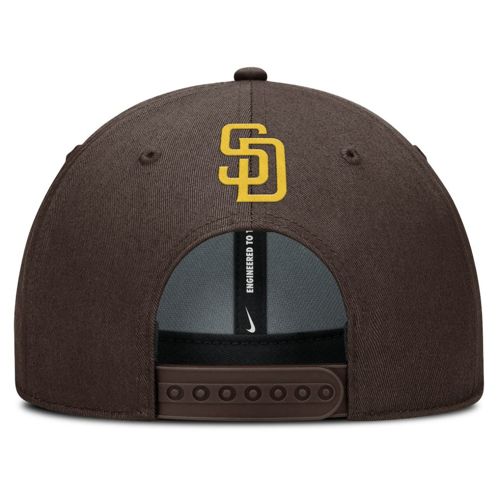 San Diego Padres Rise Gaberdine Adjustable Hat - Brown | Nike