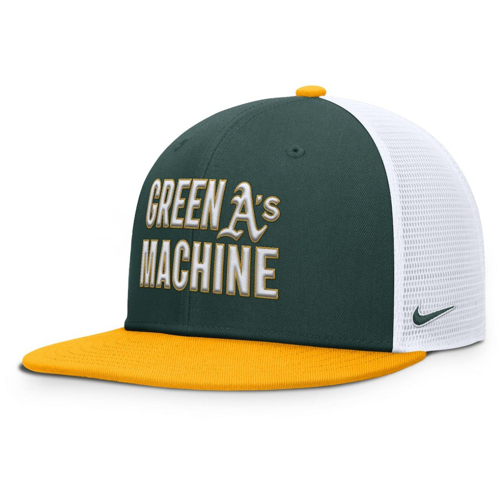 Athletics Pro Trucker Snapback Hat - Green | Nike