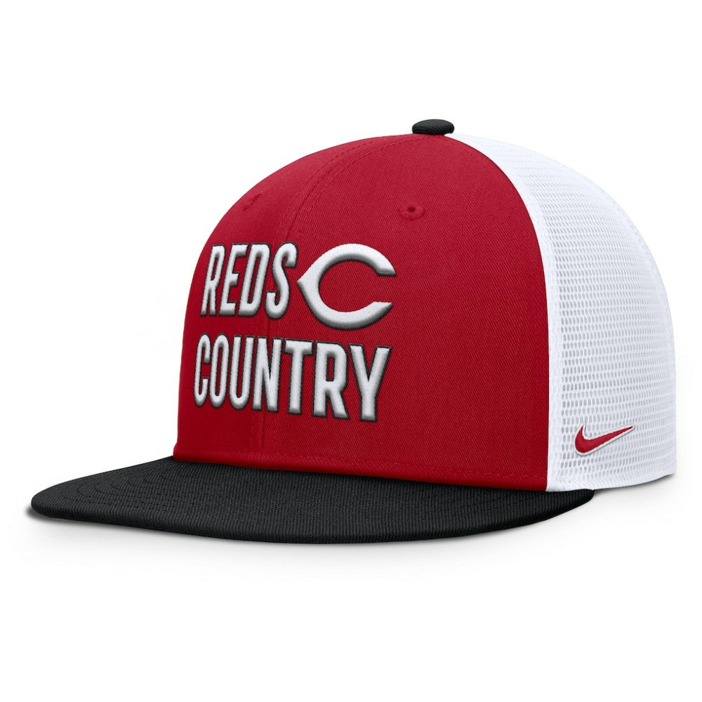 Cincinnati Reds Pro Trucker Snapback Hat - Red | Nike