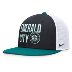 Seattle Mariners Pro Trucker Snapback Hat - Navy | Nike