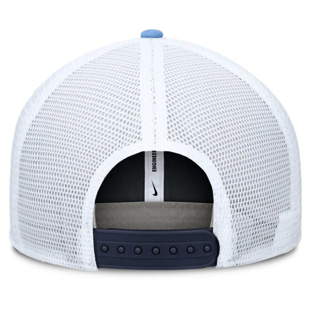 Tampa Bay Rays Pro Performance Trucker Snapback Hat - Navy/Light Blue | Nike