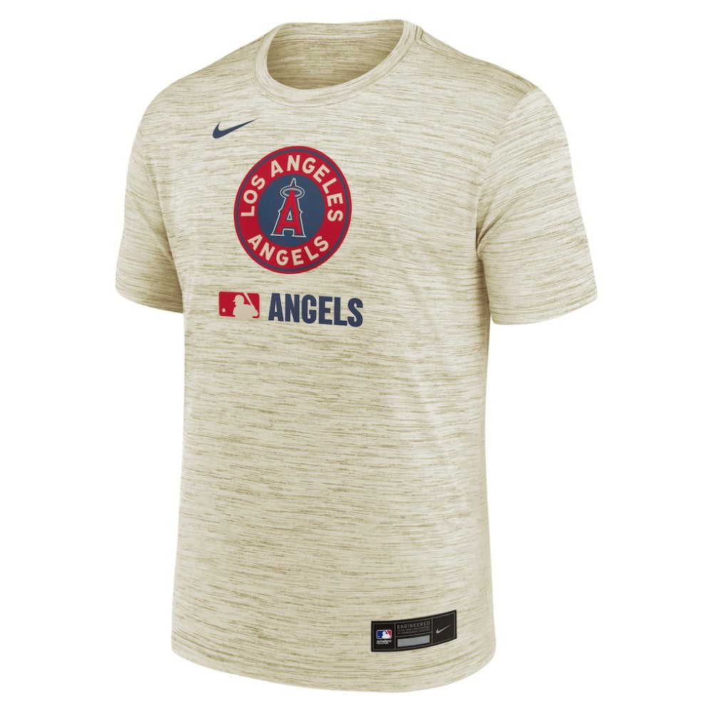 Los Angeles Angels Authentic Collection City Connect Velocity Dri-FIT T-Shirt - Cream | Nike