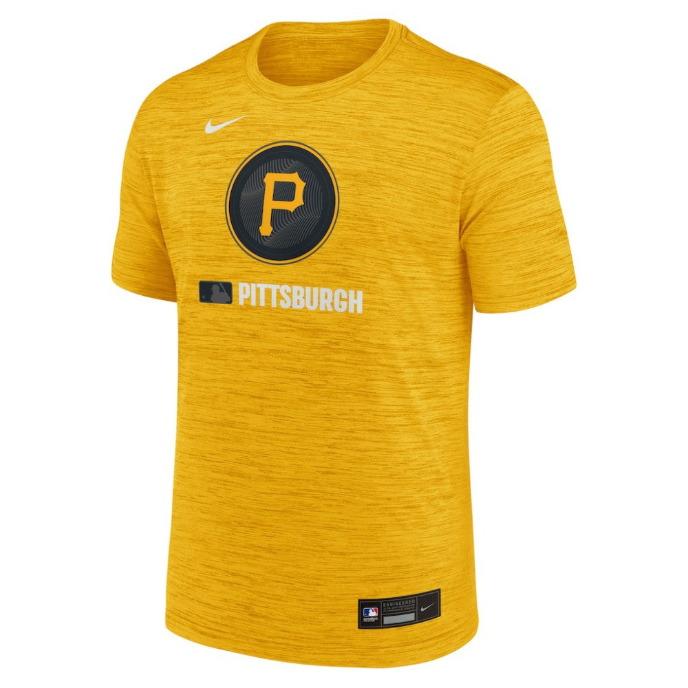 Pittsburgh Pirates Authentic Collection City Connect Velocity Dri-FIT T-Shirt - Gold | Nike