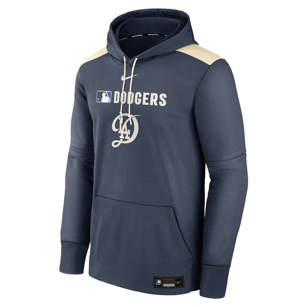 Los Angeles Dodgers Authentic Collection City Connect Therma Pullover Hoodie - Navy | Nike