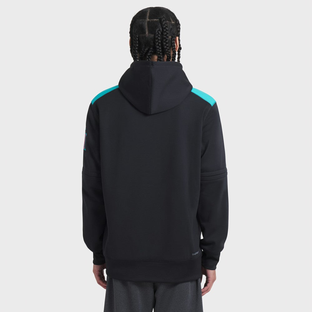 Miami Marlins 2025 City Connect Authentic Collection Therma Pullover Hoodie - Black | Nike