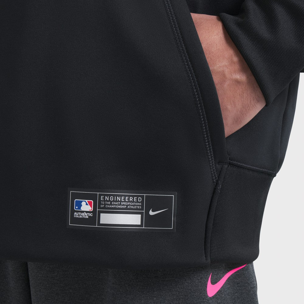 Miami Marlins 2025 City Connect Authentic Collection Therma Pullover Hoodie - Black | Nike