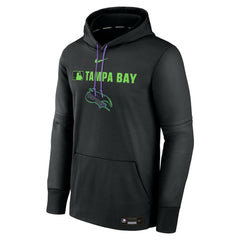 Tampa Bay Rays Authentic Collection City Connect Therma Pullover Hoodie - Black | Nike
