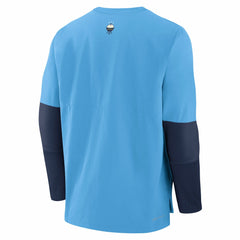 Milwaukee Brewers 2025 City Connect Authentic Collection Player Dri-FIT Lightweight Pullover - Light Blue | Nike